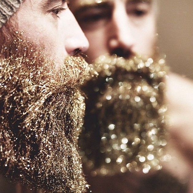 barbe à paillettes