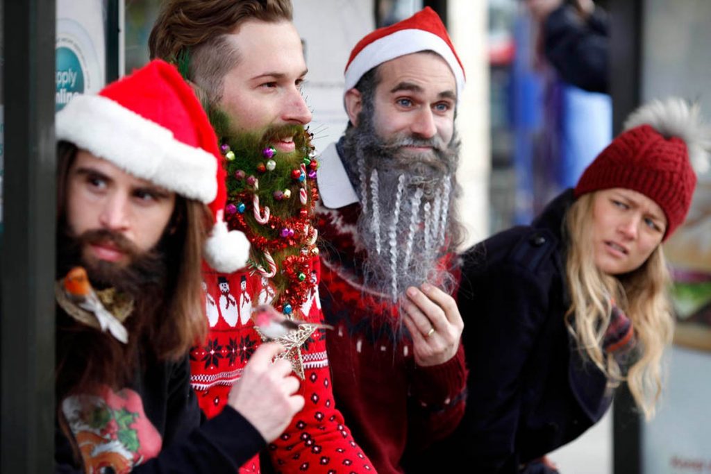 Xmas Beard : une nouvelle décoration de la barbe pour Noël !