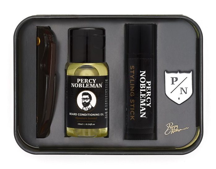 Le kit d’entretien de barbe Percy Nobleman