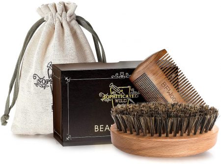 Coffret brosse à barbe et peigne à barbe BFWood